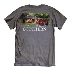 barn and truck tshirt